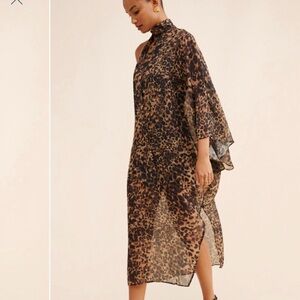 Linden Leopard Print Midi Dress
